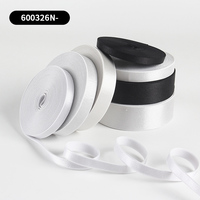 Bande élastique réglable haute ténacité, couleurs blanc et noir, pour vêtements, en polyester – Offre spéciale