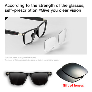 M01 Smart Glasses Photochromic Lenses <b>Bluetooth</b> Calling Voice Control Music Playback Lightweight Design - Product Image 3