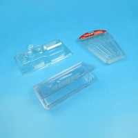 Papeterie personnalisée portable en PVC PP PS PET stylo coloré transparent formé sous vide dans un emballage blister en plastique coquille de palourde