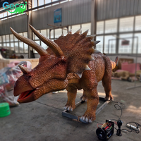 Système sonore réaliste pour parc d'attractions, dinosaure mécanique électrique, dinosaure animatronique grandeur nature, simulation réaliste, Triceratops