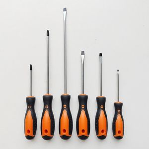 Juego de Destornilladores Profesionales de 6 Piezas de Acero al Vanadio, Magnéticos, con Cabeza Cruzada y Plana, Métricos, de 100 mm, para Uso Doméstico - Product Image 3