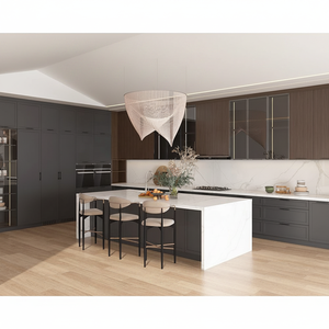 Meubles <span class=keywords><strong>d</strong></span>'intégration intelligents de luxe pour cuisine, ensemble de rangement modulaire en bois sur mesure, armoires de cuisine modernes - Product Image 1