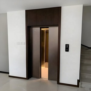 Vente chaude Ascenseur domestique automatique <span class=keywords><strong>à</strong></span> entraînement AC de sécurité avec plancher en PVC pour 2 <span class=keywords><strong>à</strong></span> 6 étages Villa résidentielle Utilisation en extérieur - Product Image 2