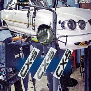 Emblema frontal de maletero Upauto CX-5/CX-50/CX30, de plástico ABS 3D, de un solo uso, para reemplazo de carrocería, distintivo para volante, pegatina trasera - Product Image 3