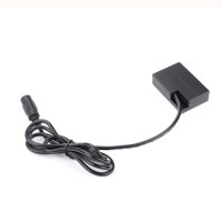 Câble droit avec connecteur femelle DC pour batterie factice LP-E17, conducteur en cuivre, gaine en PVC, pour appareil photo