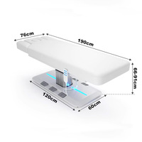 Table de massage électrique réglable de luxe portable King Size pour soins du visage et spa thaïlandais avec chauffage