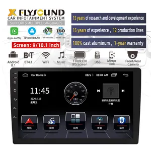 Flysonic 9 Inch MP5 Player Capacitive Touch Screen Stereo Quality Life Multi Language Android 10 Car DVD Player