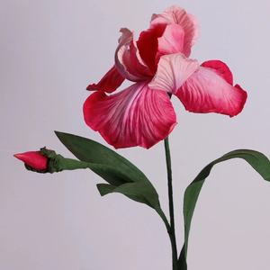 <span class=keywords><strong>Fleur</strong></span> en papier colorée faite à la main avec tige <span class=keywords><strong>iris</strong></span> géant artificiel pour hall d'hôtel fête centre commercial vitrine <span class=keywords><strong>fleur</strong></span> décorative - Product Image 3