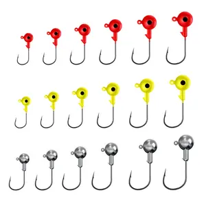 whole sales 3g 5g 7g 10g good quality jig heads tungsten flipping weights fishing hooks