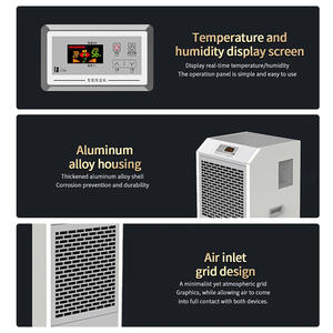 Nouveau <span class=keywords><strong>déshumidificateur</strong></span> 138L 220V portable, machine de séchage <span class=keywords><strong>d</strong></span>'<span class=keywords><strong>air</strong></span> intelligente, <span class=keywords><strong>déshumidificateur</strong></span> industriel avec grandes roues et minuterie pour restaurant - Product Image 4