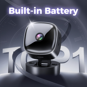 Mini caméra CCTV sans fil compacte S1 avec vision nocturne et connectivité téléphonique rotative, <span class=keywords><strong>appareil</strong></span> intelligent pour <span class=keywords><strong>vlog</strong></span> avec détection de mouvement - Product Image 1