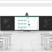 Tableau blanc interactif intelligent LED multifonctionnel pour l'éducation informatique en classe, 86 pouces