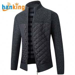 Unisex Solid Thick Warm Casual Slim Fit Mandarin Collar <b>Canvas</b> Jacket Fall Winter <b>Long</b> Sleeve Vintage Coat J0036 - Product Image 3