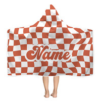 Personalisierte Decke mit Eigenem Namen und Logo, Farbdruck, Tragbarer Kapuzenpullover, Gemütliche Übergroße Heimdecke, Warme Winter-Geschenke