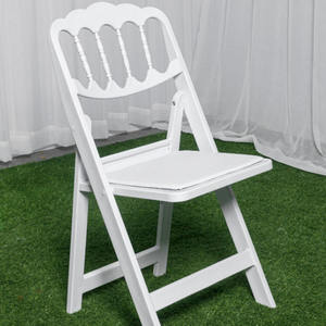 Sillas Plegables Acolchadas Modernas de Plástico Blanco para Eventos, Hogar y Oficina, Ideales para Exteriores, Hoteles, Banquetes, Jardines y Bodas - Product Image 1