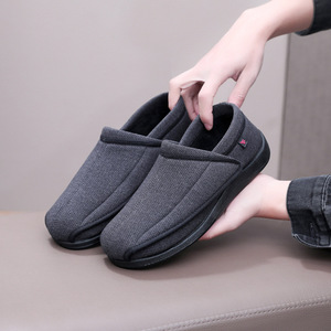 Chaussures médicales confortables pour podologie, chaussures plates à enfiler pour diabétiques, sandales pour <span class=keywords><strong>hallux</strong></span> <span class=keywords><strong>valgus</strong></span>, pantoufles pour personnes âgées diabétiques - Product Image 1