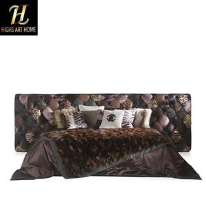 HIGHS ATR <span class=keywords><strong>designer</strong></span> <span class=keywords><strong>Lit</strong></span> en coton Nordic Home decor Bedroom Villa furniture Italian Bed Double bed leopard bed - Product Image 5