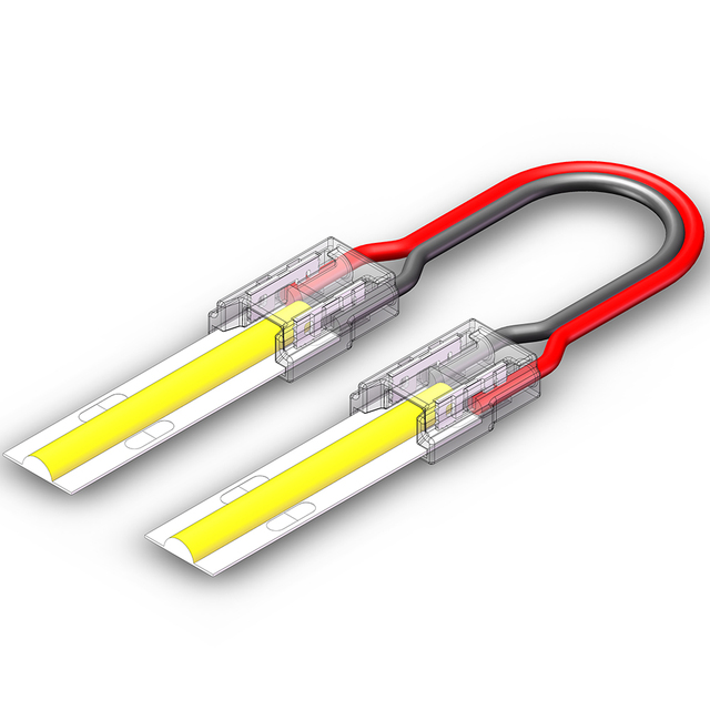 COB LED Light Strip to Strip Power Connecting 2 Pin Waterproof Cob Led Strip Solderless Connector