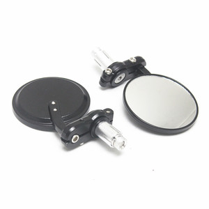Rétroviseurs de moto 22 mm pour guidon, noirs, réfléchissants, accessoires pour motos, pièces détachées pour motos - Product Image 5