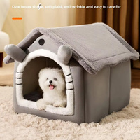 Lit pour chat et chien en coton PP chaud, maison pour chat et chien, villa pour animaux de compagnie, utilisation toutes saisons, design respirant