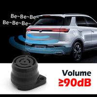 Alarm Sirine Elektronik Mini Promata untuk Mobil, Klakson Mundur, 90dB 12-24V, Speaker Koaksial Plastik, Tahan Air IP66, Universal