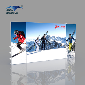 Stand de Exhibición LED de <span class=keywords><strong>10x10</strong></span> pies, Portátil, Personalizable, con Caja de Luz de Tela, Exhibidores para Ferias Comerciales, Fondo Retroiluminado con Estante para <span class=keywords><strong>Ropa</strong></span> - Product Image 2
