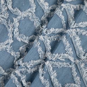 Популярный дизайн, Высококачественная модная двухслойная джинсовая ткань ручной работы для стильной сумки, пальто, платья, 100% хлопок - Product Image 3