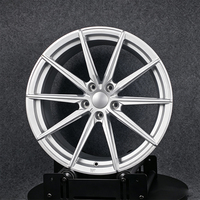 Rines de Aleación de Aluminio Forjado Monobloque de Alto Rendimiento OEM, Nuevos, de 18-22 Pulgadas, Pulidos, Cóncavos, 5x112, 25mm, Plateados, para Vehículos de Pasajeros