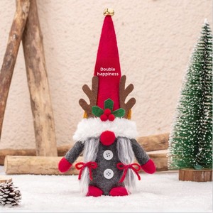 JQ Poupées en peluche Gnome de Noël Nordique, Figurines Tomte et Elfe Vieil Homme de la Forêt à Cornes, Décorations de Table Créatives <span class=keywords><strong>Scandinaves</strong></span> pour Noël - Product Image 4