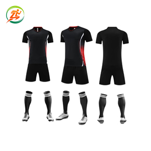 Equipación Deportiva, Camiseta de Fútbol de Alta Calidad, Uniformes de Fútbol Unisex, Transpirables, de Poliéster, Manga Corta, Personalizables con el Nombre <span class=keywords><strong>del</strong></span> Equipo - Product Image 1