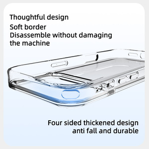Coque de <span class=keywords><strong>téléphone</strong></span> 2-en-1 amovible en TPU+PC transparent – Design personnalisable et protection antichoc à 360° pour 17 Pro - Product Image 5
