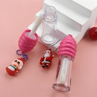 Mini-contenants de brillant à lèvres mignons et tendance en forme de pot de miel, avec bouchon à vis et porte-clés, rose, 8 ml, vides, personnalisables avec logo