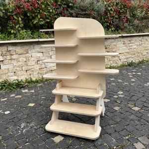 Support de magasin pliable bricolage personnalisé étal de marché en bois présentoir à utiliser pour le stockage à la maison ou foire d'artisanat présentoir à outils - Product Image 3