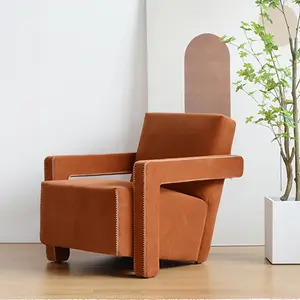 Kursi Sofa tunggal santai Modern Italia, kursi ruang tamu Nordik nyaman untuk rumah
