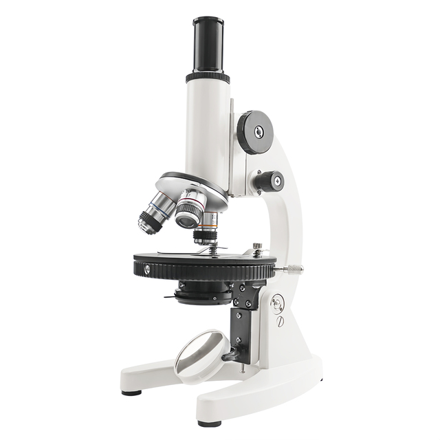 Lab Equipment Multifunction Optical 25X-675X Biological Monocular Student Microscope for School Teaching and Laboratory Research