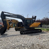 Excavadora Hyundai HX220HD de 22 Toneladas Usada y Excavadora HX220LC con Motor Original, Bajo Consumo de Combustible, Oruga Mediana de Trabajo Pesado, en Stock