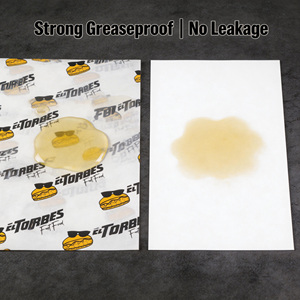 Feuilles de papier sulfurisé <span class=keywords><strong>blanc</strong></span>, 12x12 pouces, blanchies et antiadhésives, pour les restaurants de burgers et de pizzas, directement de l'usine - Product Image 2