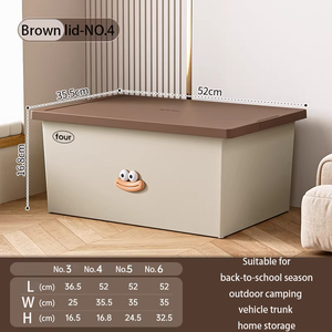 Organizador de Juguetes <span class=keywords><strong>para</strong></span> Niños Xing You, Impermeable, con Tapa, Gran Capacidad, Apilable, Caja de Almacenamiento de <span class=keywords><strong>Ropa</strong></span> Multifuncional <span class=keywords><strong>para</strong></span> el Hogar - Product Image 6