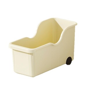 Pot Lid <b>Storage</b> <b>Box</b> With Wheels Thickened Plastic Rectangle Standing Type For <b>Kitchen</b> Cookware Organization - Product Image 3