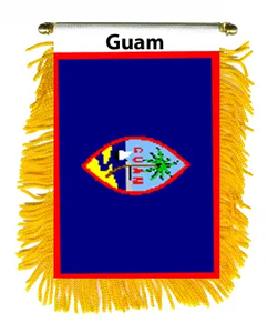 Гуам мини-баннер флаг, мини-окно баннер, зеркальные флаги - Product Image 3