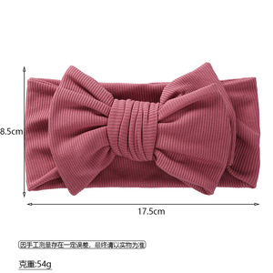 New Style Striped Plaid Knitted Bow <strong>Headband</strong> <strong>Baby</strong> <strong>Headbands</strong> - Product Image 4