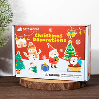 Nuevas Decoraciones Navideñas para Fiestas, Accesorios Colgantes de Madera, Etiquetas Colgantes de Dibujos Animados, Regalos de Navidad para Niños y Niñas