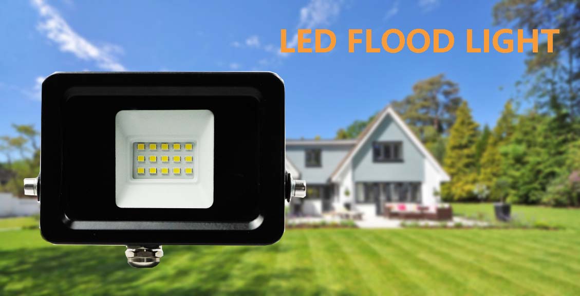 ABE 30W LED Flood Light Outdoor 3000lm Super Bright Outside Floodlights 6000K Daylight White Light IP65 Waterproof