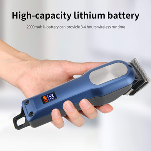 Pritech電気コードレスヘアカットワイヤレスヘアカットトリマー充電式バリカンプラスチックプロフェッショナル男性用3.7V 8W - Product Image 4