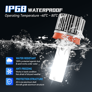 Phare LED haute puissance 100W H11 9012 H4 9005 H7 40000LM blanc naturel Canbus 6000k 12V 24V ventilateur de refroidissement IP68 IP68 - Product Image 3