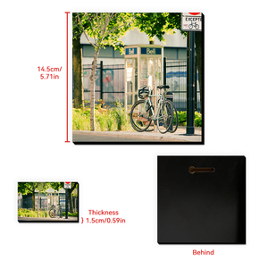 Trẻ em vẽ tay gia đình tùy biến nghỉ hưu món quà tặng trống MDF thăng hoa khung ảnh thanh lịch - Product Image 1