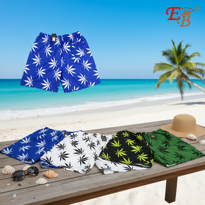 Costume da bagno a vita alta senza cuciture con stampa a righe da uomo Casual taglie forti in M L XXL 72 pz/CS - Product Image 3