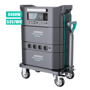 Sorein 2024 5Kwh 5.12Kwh 48V Portable Lithium Battery 5000 Watt <b>Solar</b> Power Station <b>Solar</b> <b>Generator</b> 5000W for Household Outdoor - Product Image 1