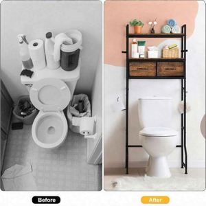 Space-Saving Bathroom <b>Storage</b> Bathroom Furniture Rack Modern Bathroom <b>Storage</b> Space-Saving Bathroom <b>Storage</b> Solid Wood - Product Image 3