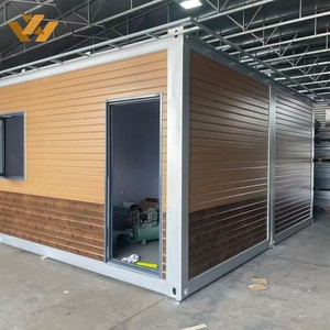 Tienda Prefabricada de 20 pies de Montaje Rápido, Estructura de Acero, Revestimiento Metálico Gofrado, <span class=keywords><strong>Casa</strong></span> Contenedor Prefabricada - Product Image 2